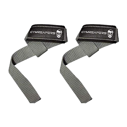 The Fitness Valley Gymreapers Lifting Wrist Straps for Weightlifting- Padded Neoprene with 18" Cotton